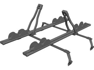 Thule Ride Roof Rack 3D Model 3D Preview