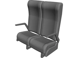 Luxury Bus Seats 3D Model