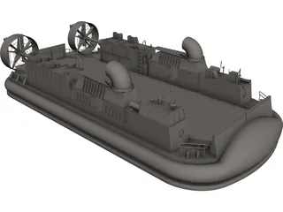 LCAC Hovercraft 3D Model