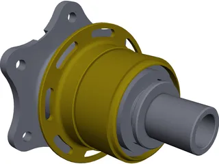 Steering Wheel Quick Release OMP ODS-019 CAD 3D Model