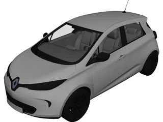 Renault Zoe (2012) 3D Model