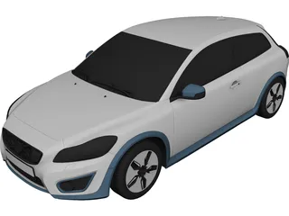 Volvo C30 BEV (2011) 3D Model