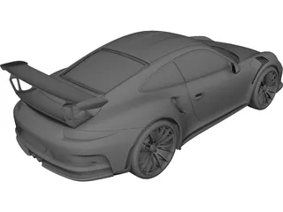 Porsche 911 GT3RS (2016) 3D Model 3D Preview