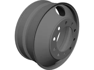 Truck Rim CAD 3D Model