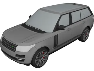 Range Rover SVA Dynamic LWB (2017) 3D Model