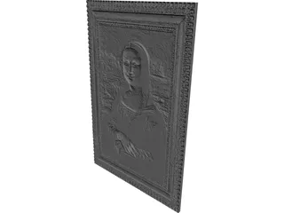 Mona Lisa 3D Model