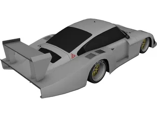 Porsche 935-78 Moby Dick 3D Model 3D Preview