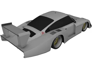 Porsche 935-78 Moby Dick 3D Model