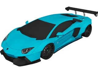 Lamborghini Aventador LB-Works 3D Model