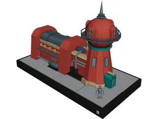 Planet Express Building 3D Model