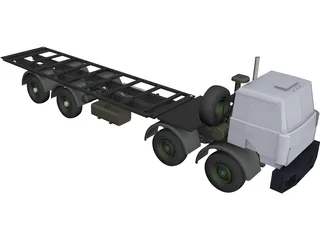 Volat MZKT 65272 8x8 Military Truck 3D Model