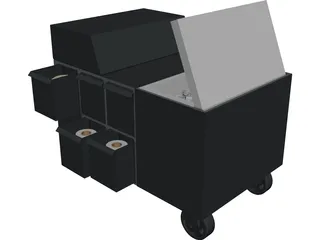 Pull Cart 3D Model