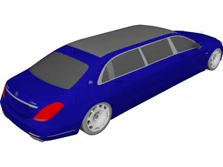 Mercedes-Maybach S600 Pullman 3D Model