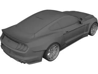 Ford Mustang GT Fastback (2018) 3D Model