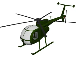MD Helicopters MH-6 Little Bird 3D Model