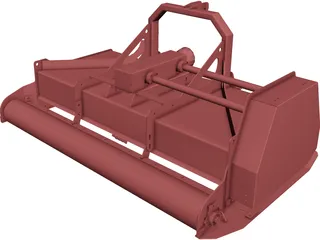 Mulcher CAD 3D Model