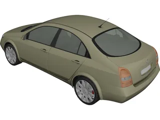 Nissan Primera [P12] (2001) 3D Model 3D Preview