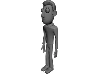 Cartoon Figure Male 3D Model 3D Preview