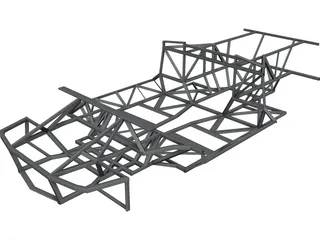 Lamborghini Diablo Frame CAD 3D Model