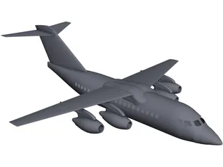 British Aerospace BAe 146 CAD 3D Model