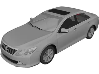 Toyota Camry (2012) 3D Model 3D Preview