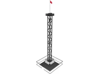 Rail Tower Extreme 3D Model