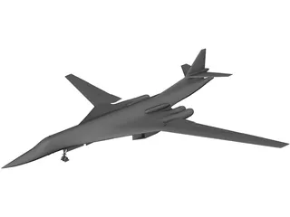 Tupolev Tu-160 3D Model 3D Preview