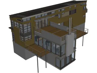 Modern Dwelling 3D Model