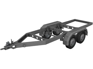 Trailer CAD 3D Model