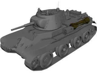 BT-7 3D Model 3D Preview