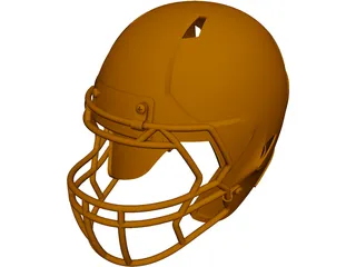 Football Helmet CAD 3D Model