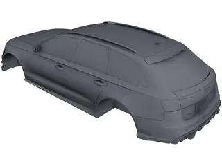 Audi RS6 Body CAD 3D Model