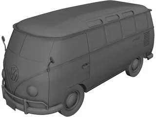 Volkswagen T1 Type 2 CAD 3D Model