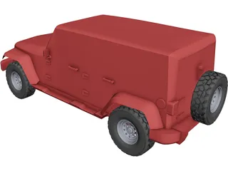 Jeep Wrangler CAD 3D Model