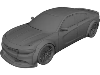 Dodge Charger RT Wide Body (2017) 3D Model