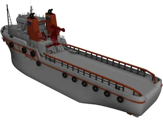 Tugboat 3D Model