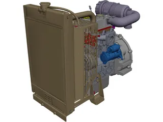 Perkins 403D-11 Engine 3D Model