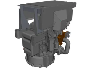 Perkins 403D-15 Engine CAD 3D Model