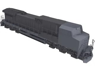 GE Dash 9 CAD 3D Model