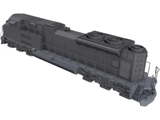 EMD SD70AC CAD 3D Model