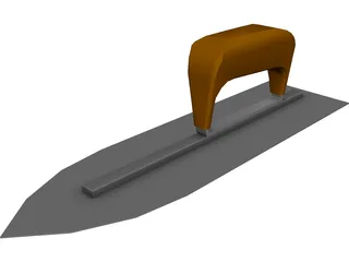 Steel Concrete Finishing Trowel 3D Model