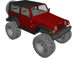 Jeep Wrangler TJ (2006) 3D Model