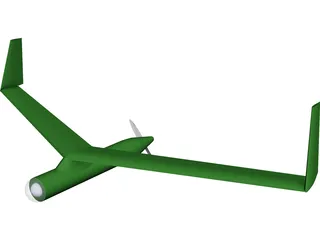 Birdseye Unmanned Drone Glider 3D Model