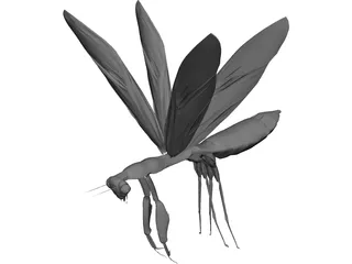 Flying Mantis 3D Model