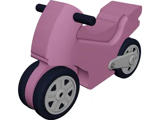 Toy Motorcycle 3D Model