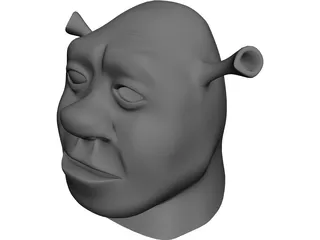 Shrek Head 3D Model