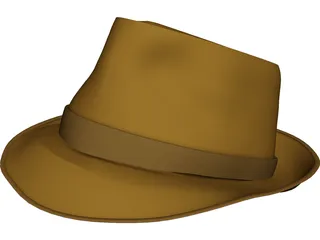Fedora Hat 3D Model 3D Preview