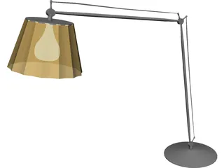 Hinge-Arm Table Lamp 3D Model 3D Preview