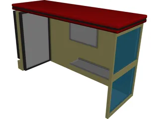 Bus Stop 3D Model 3D Preview