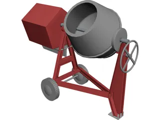 Portable Mixer 3D Model
